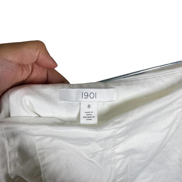 1901 white high waisted shorts sz 8 - Picture 6 of 7